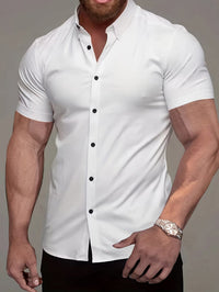 Joseph Slim Fit Short Sleeve Button Up Shirt
