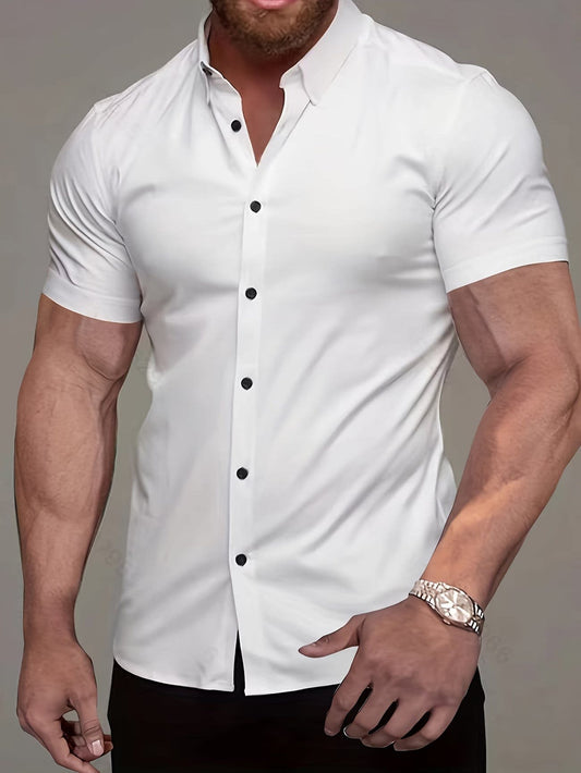 Joseph Slim Fit Short Sleeve Button Up Shirt_1