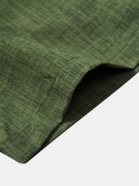 Crawford Band Collar Linen Two Piece Set