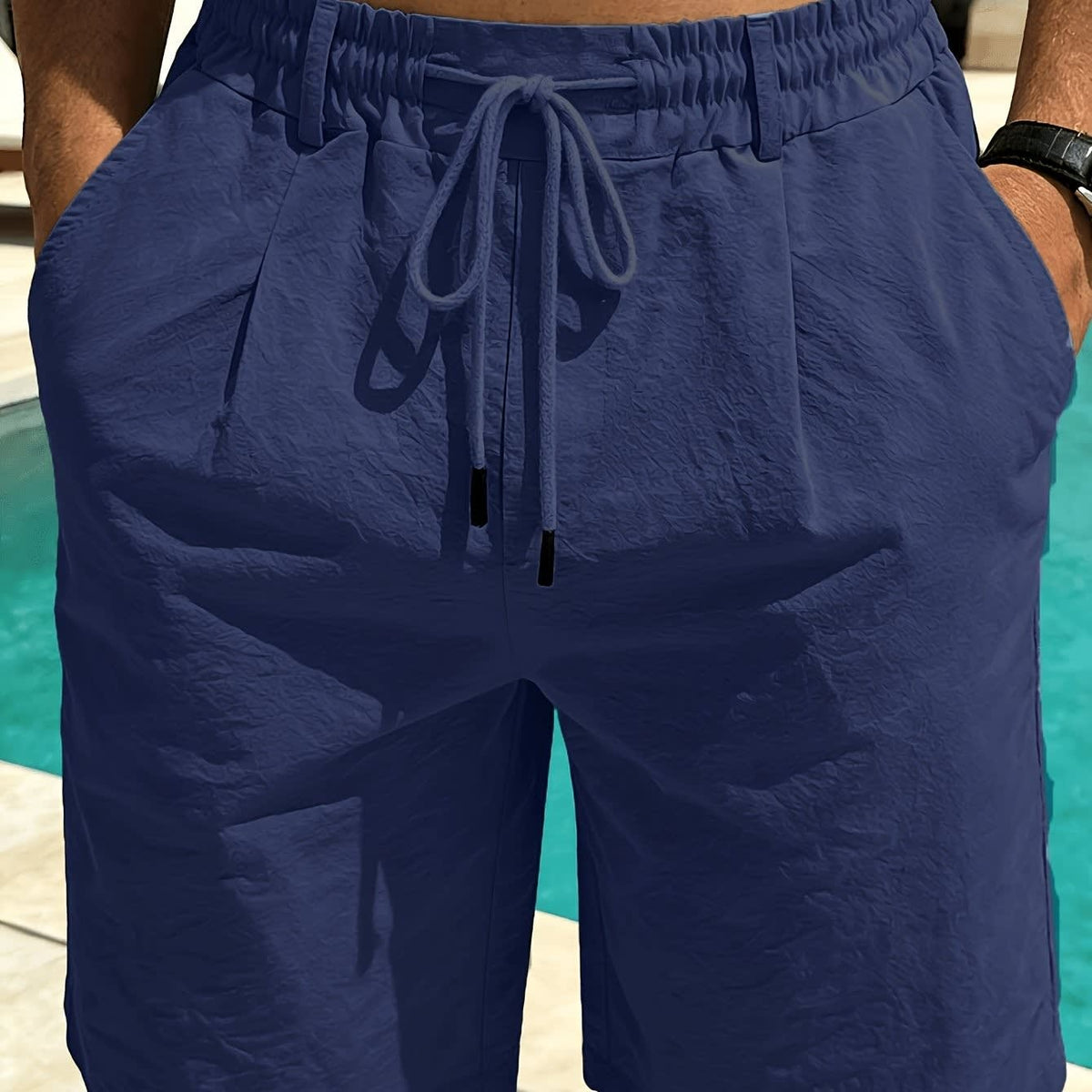 Macaulay Elastic Waist Drawstring Shorts