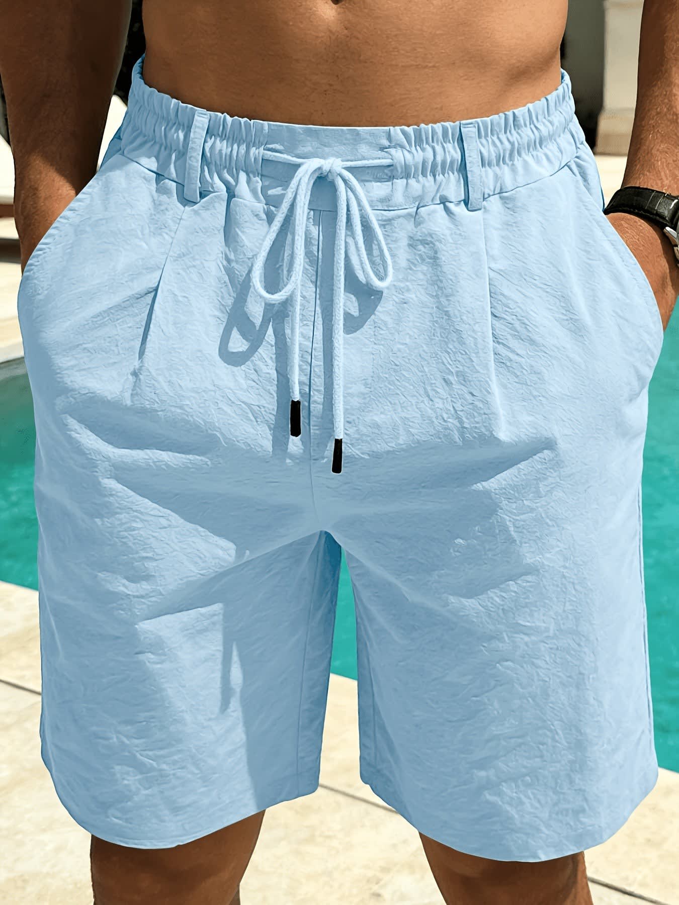 Macaulay Elastic Waist Drawstring Shorts_5