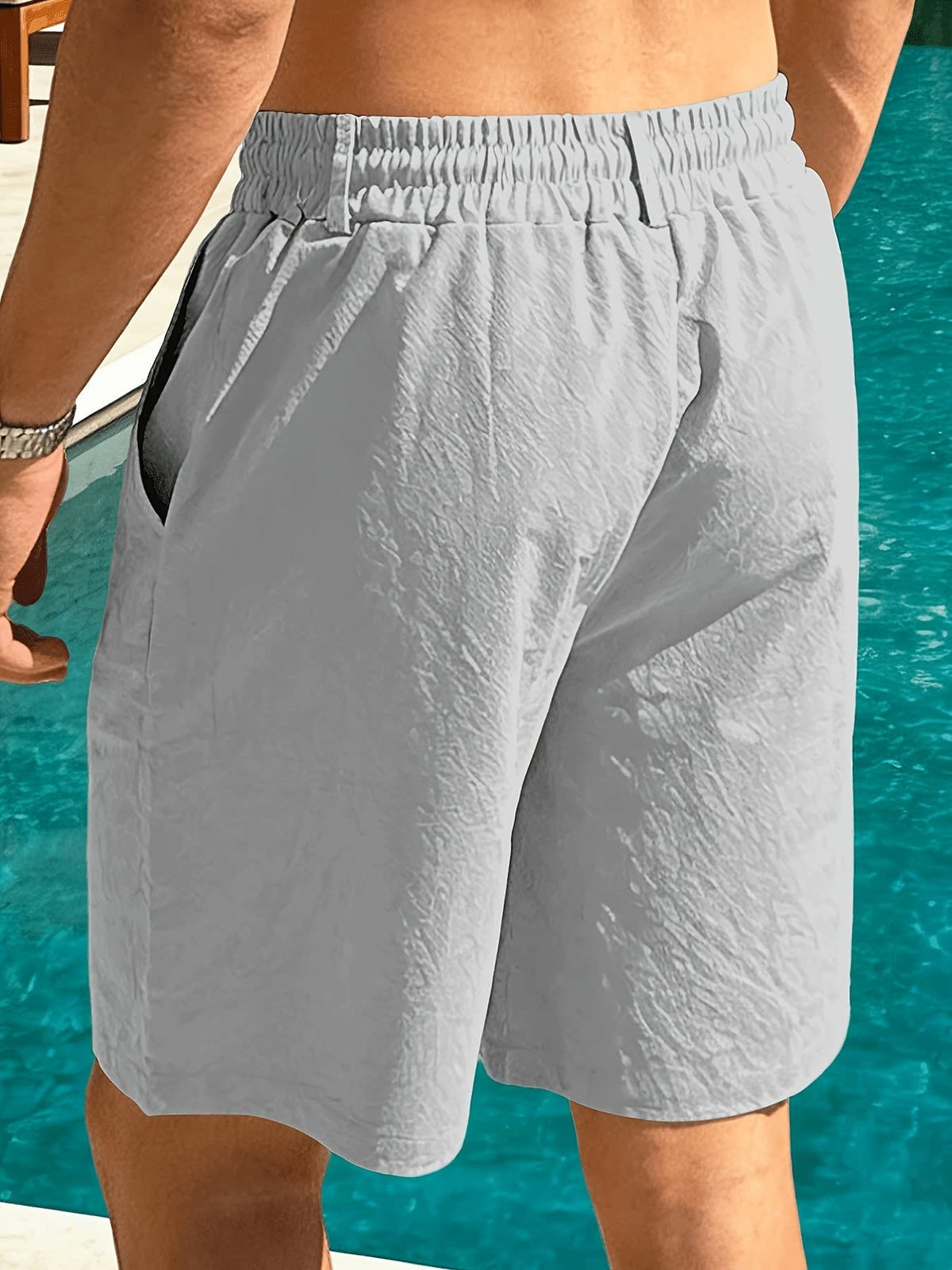 Macaulay Elastic Waist Drawstring Shorts