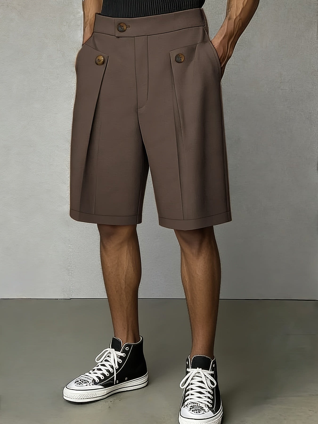 Newman Tailored Pleated Shorts_1