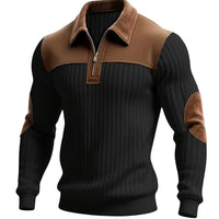 Halstead Contrast Panel Quarter Zip Pullover