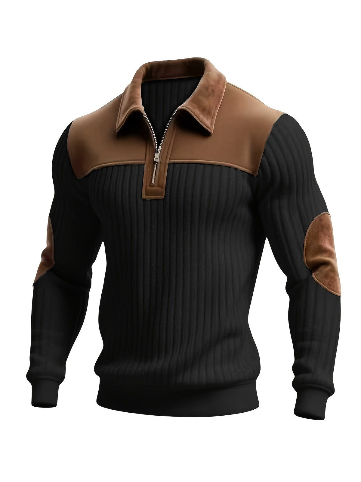 Halstead Contrast Panel Quarter Zip Pullover