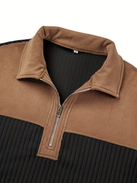 Halstead Contrast Panel Quarter Zip Pullover
