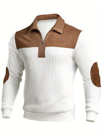 Halstead Contrast Panel Quarter Zip Pullover