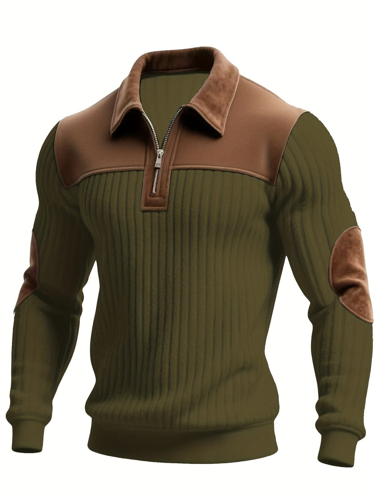 Halstead Contrast Panel Quarter Zip Pullover