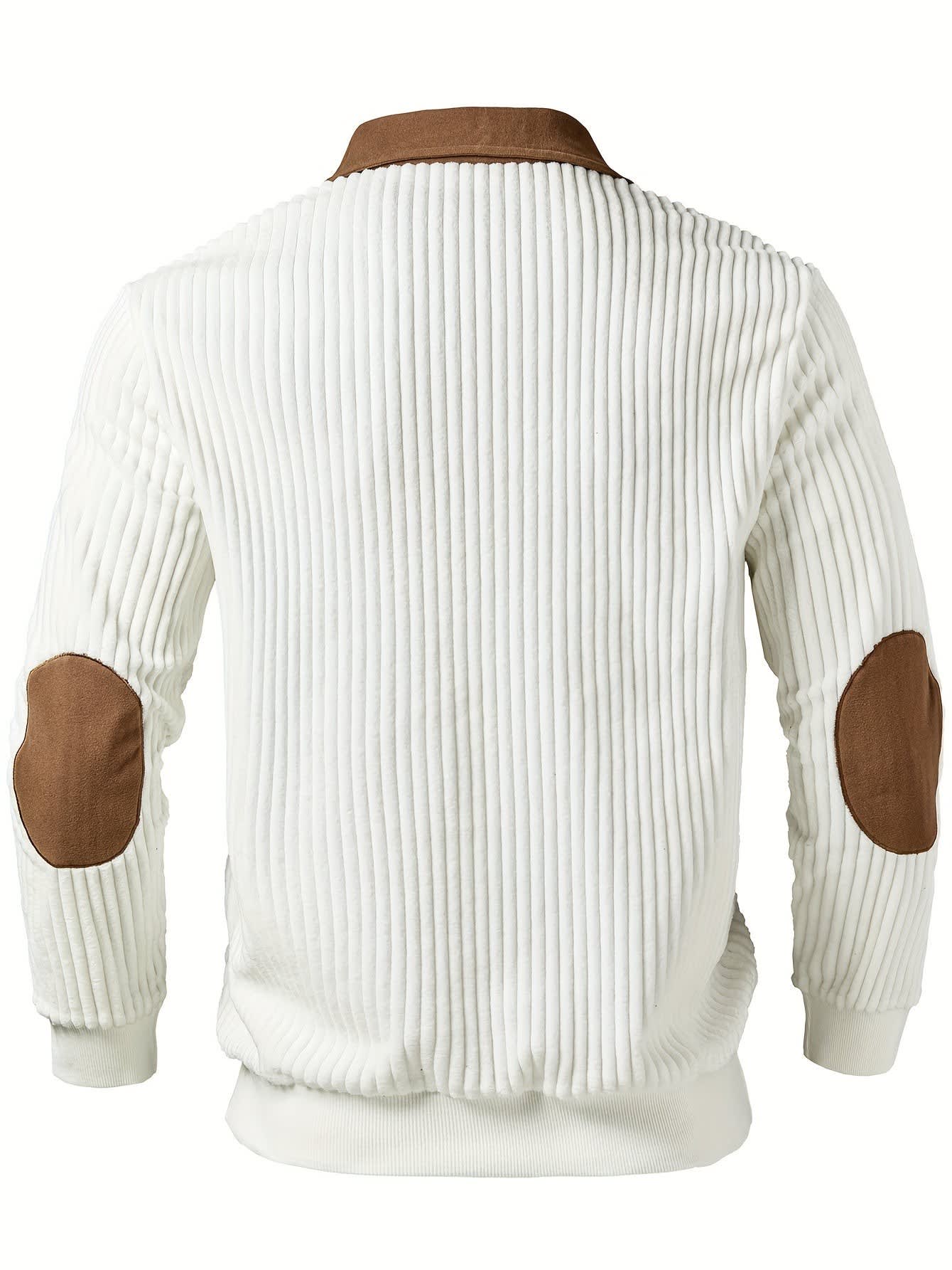 Halstead Contrast Panel Quarter Zip Pullover_3