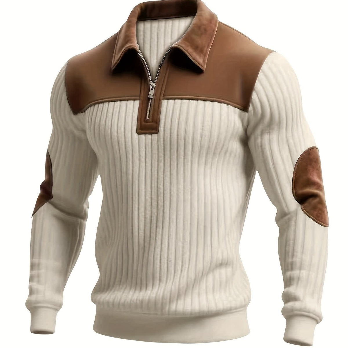 Halstead Contrast Panel Quarter Zip Pullover