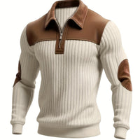 Halstead Contrast Panel Quarter Zip Pullover