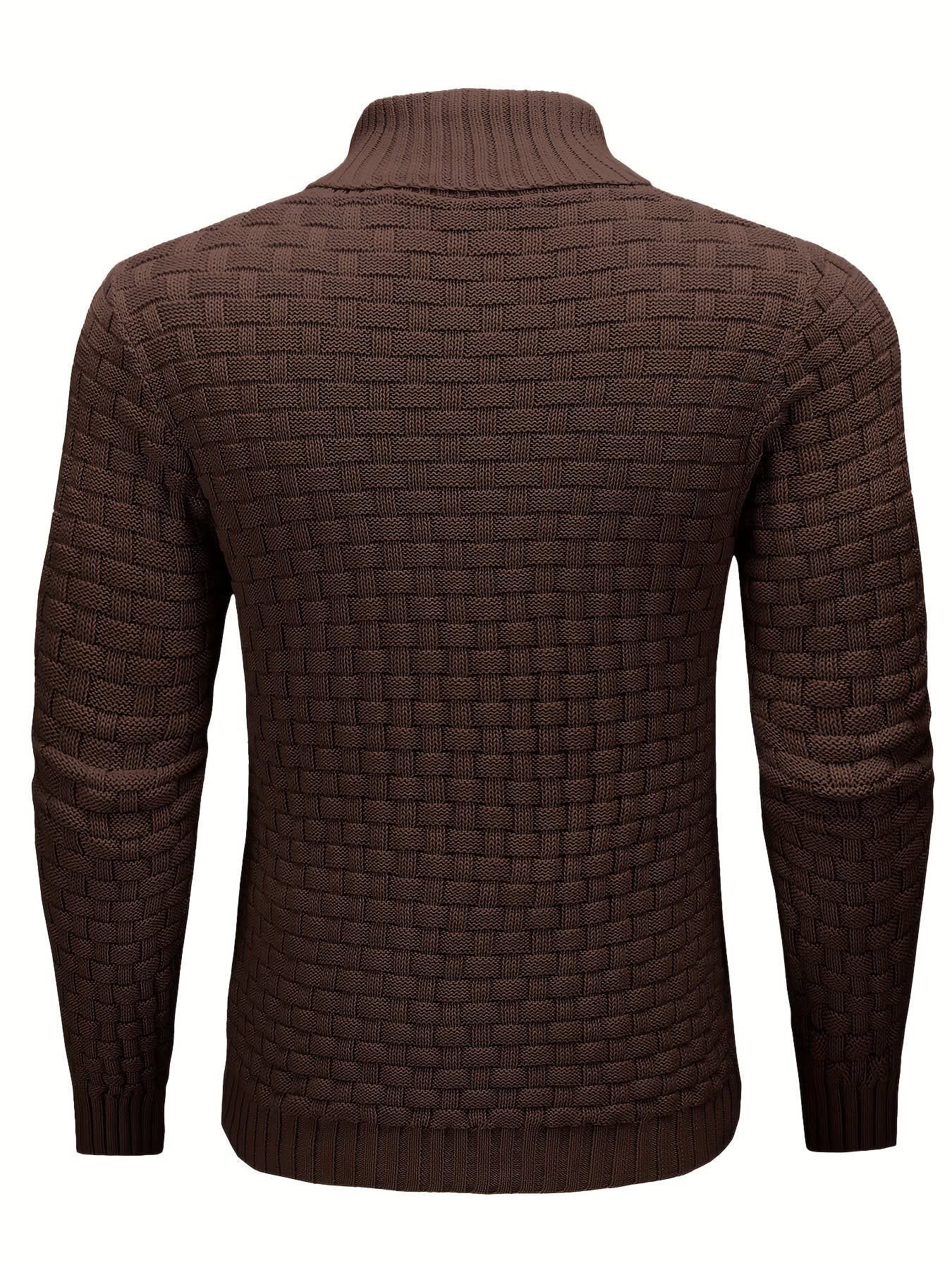 Ingram Basket Weave Shawl Collar Jumper_12