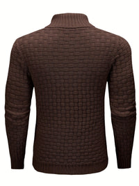 Ingram Basket Weave Shawl Collar Jumper