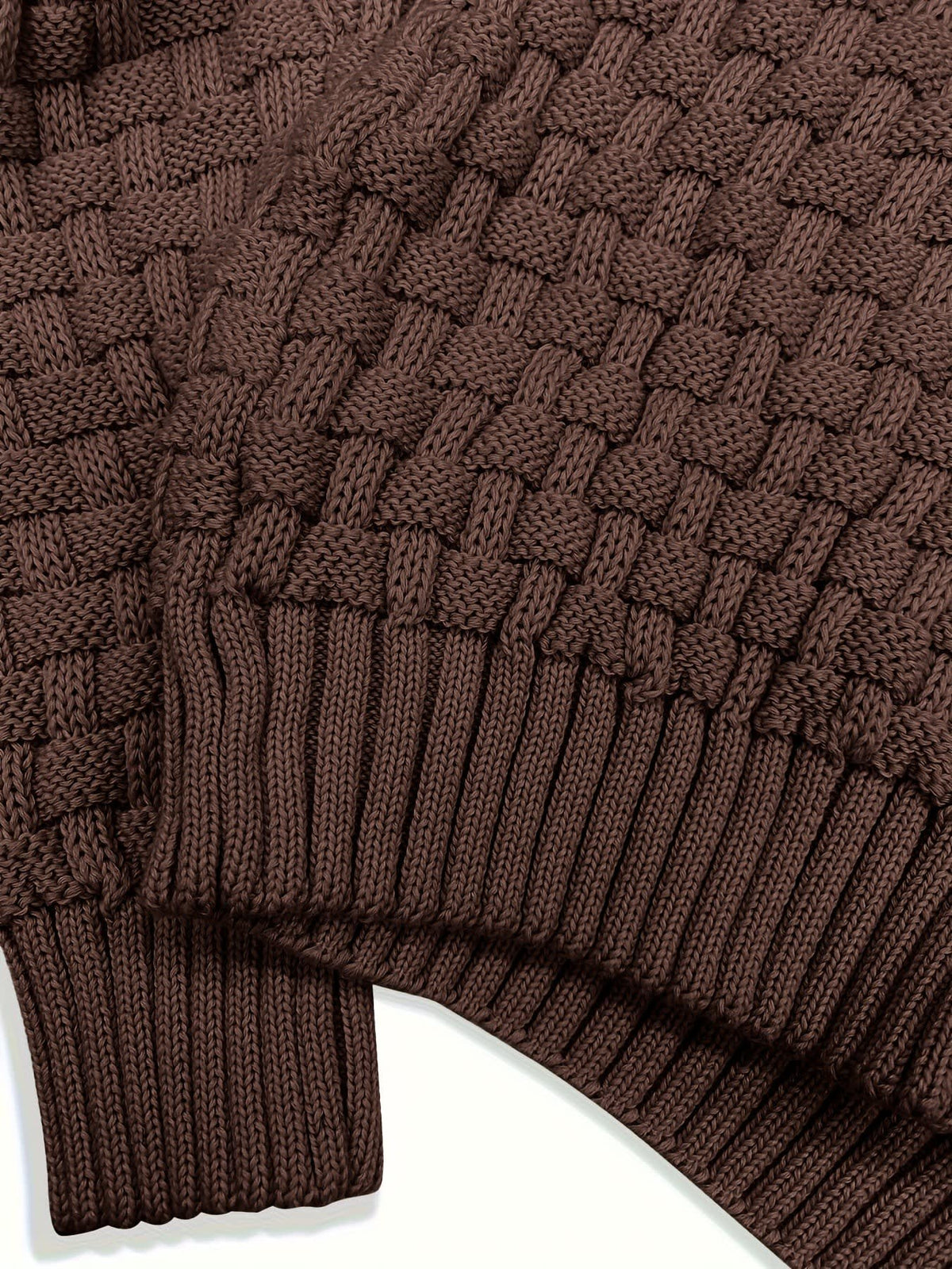 Ingram Basket Weave Shawl Collar Jumper