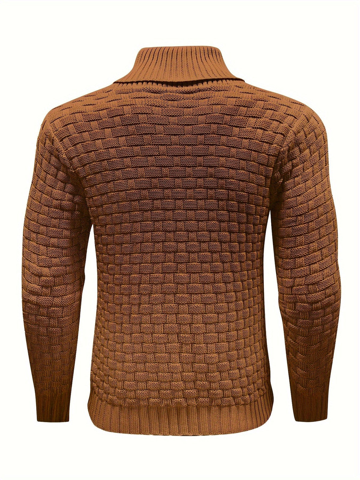 Ingram Basket Weave Shawl Collar Jumper