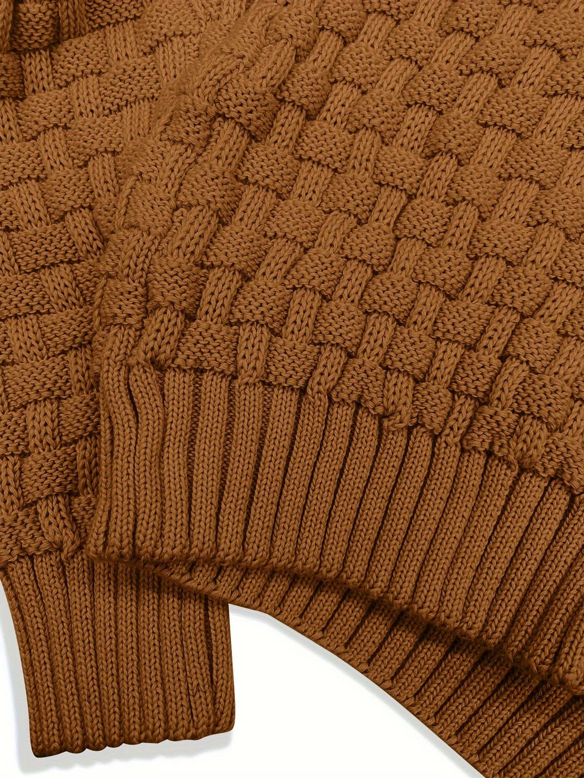 Ingram Basket Weave Shawl Collar Jumper