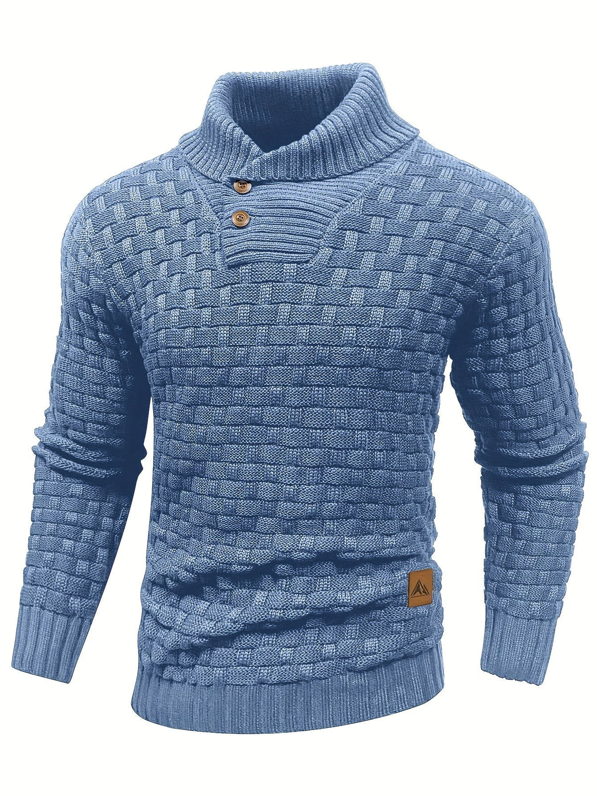 Ingram Basket Weave Shawl Collar Jumper