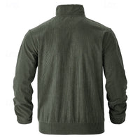 Evander Corduroy Button Front Overshirt