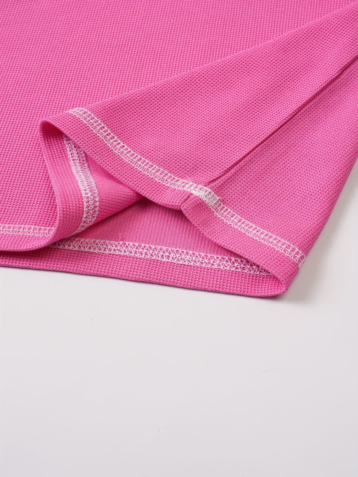 Langley Waffle Knit Short Sleeve Henley