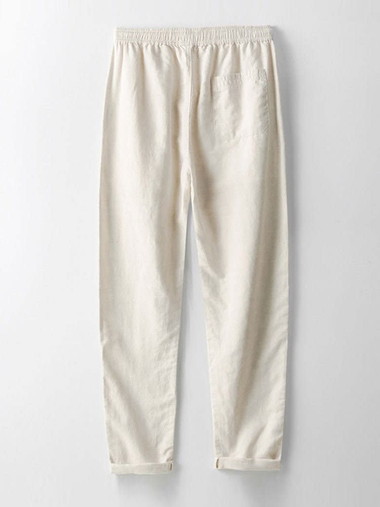 Dover Linen Blend Long Sleeve Two Piece Set