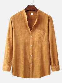 Dover Linen Blend Long Sleeve Two Piece Set