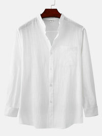 Dover Linen Blend Long Sleeve Two Piece Set