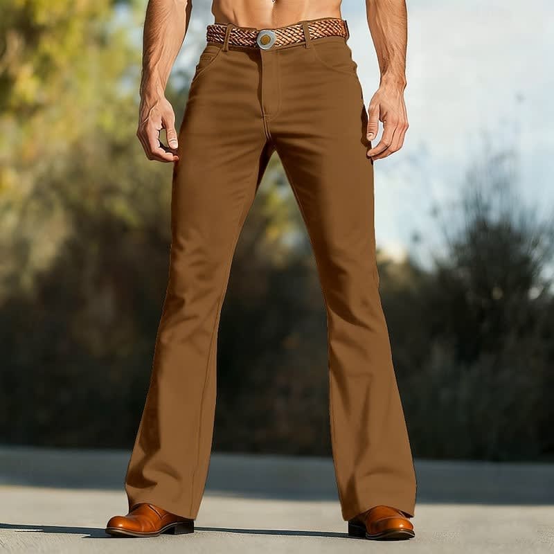 Hopkins Retro Flared Leg Trousers
