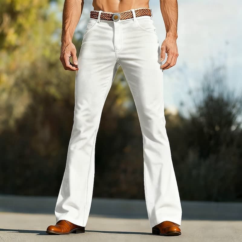 Hopkins Retro Flared Leg Trousers