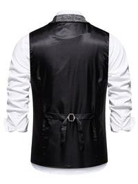 Langston Patchwork Herringbone Lapel Waistcoat