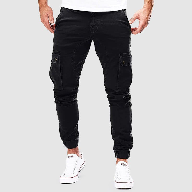 Saxon Cotton Blend Cargo Joggers