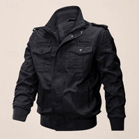Elvin Multi Pocket Cotton Bomber Jacket