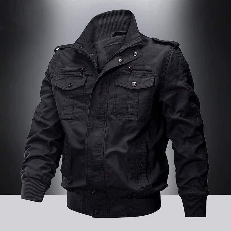 Elvin Multi Pocket Cotton Bomber Jacket