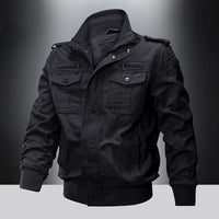 Elvin Multi Pocket Cotton Bomber Jacket