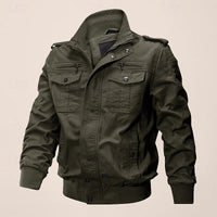 Elvin Multi Pocket Cotton Bomber Jacket