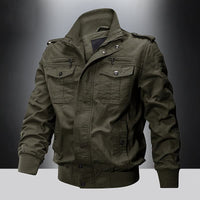 Elvin Multi Pocket Cotton Bomber Jacket