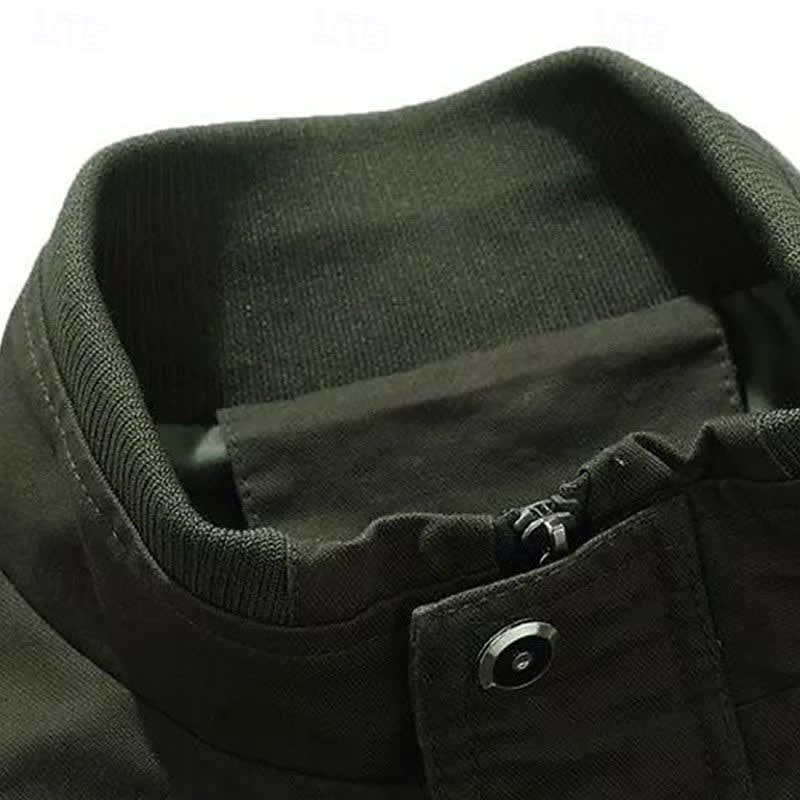 Elvin Multi Pocket Cotton Bomber Jacket