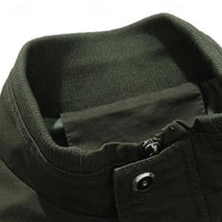 Elvin Multi Pocket Cotton Bomber Jacket