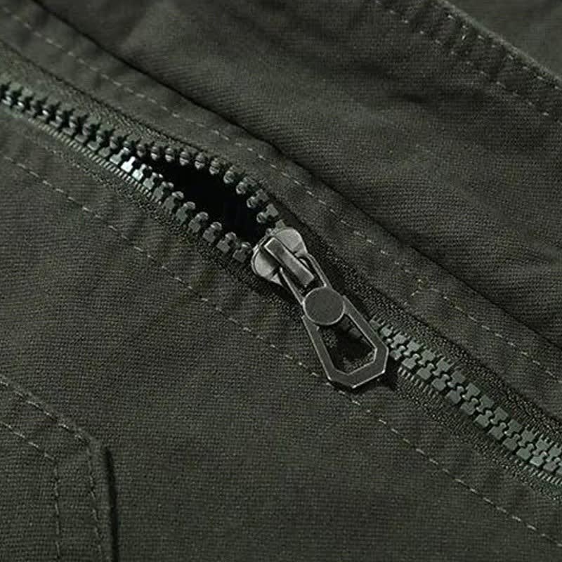Elvin Multi Pocket Cotton Bomber Jacket