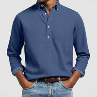 Bartley Long Sleeve Button Down Popover Shirt