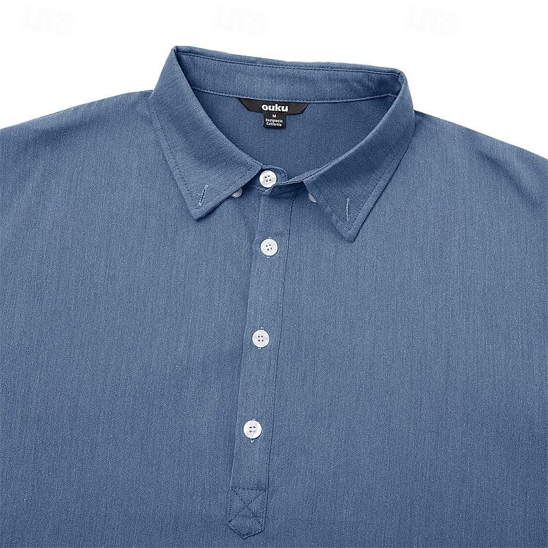 Bartley Long Sleeve Button Down Popover Shirt