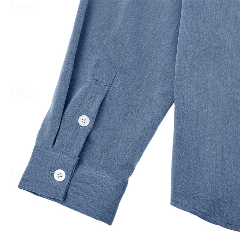 Bartley Long Sleeve Button Down Popover Shirt