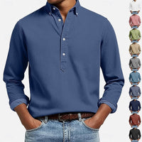 Bartley Long Sleeve Button Down Popover Shirt