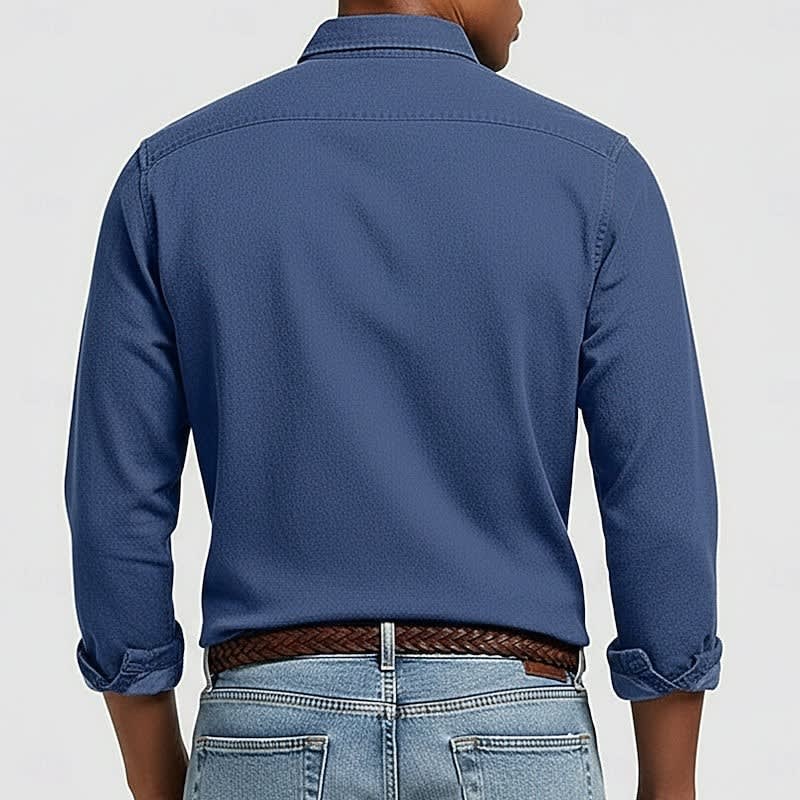Bartley Long Sleeve Button Down Popover Shirt