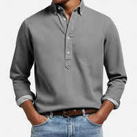 Bartley Long Sleeve Button Down Popover Shirt