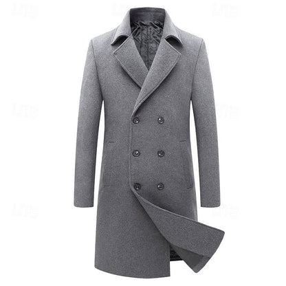 Elston Double Breasted Mid Length Overcoat_2