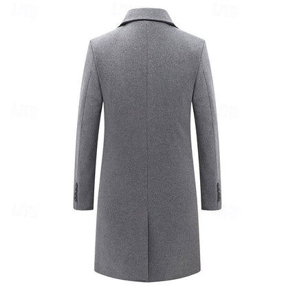Elston Double Breasted Mid Length Overcoat_3