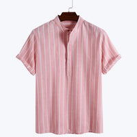 Cutler Wide Stripe Linen Blend Two Piece Set