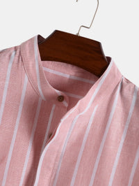 Cutler Wide Stripe Linen Blend Two Piece Set
