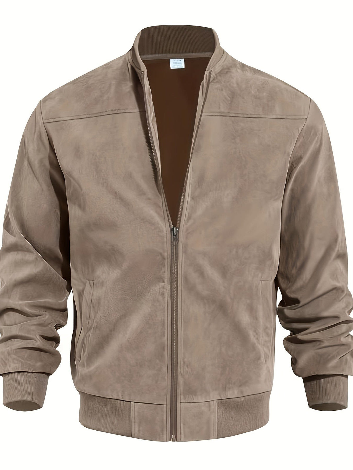 Geoffrey Lightweight Ribbed Trim Zip Jacket