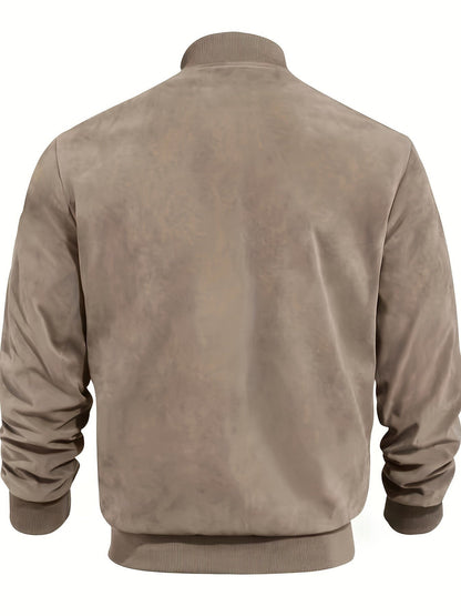 Geoffrey Lightweight Ribbed Trim Zip Jacket_14